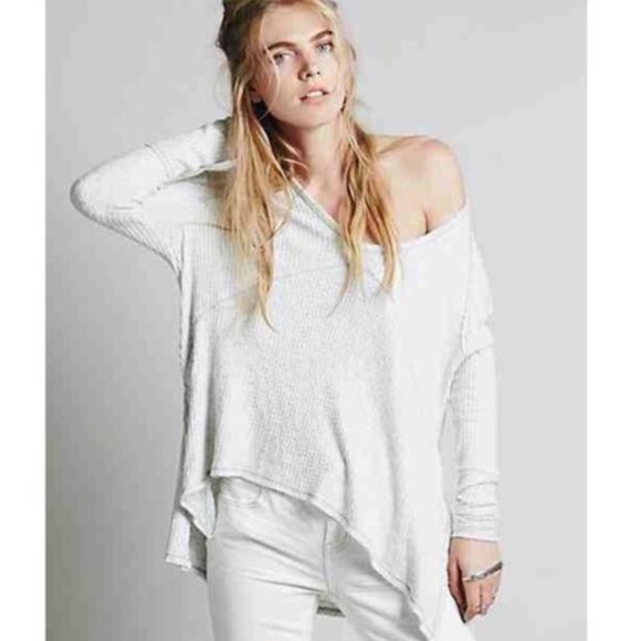 Free People Sweaters - Free People light gray knit sunset park thermal